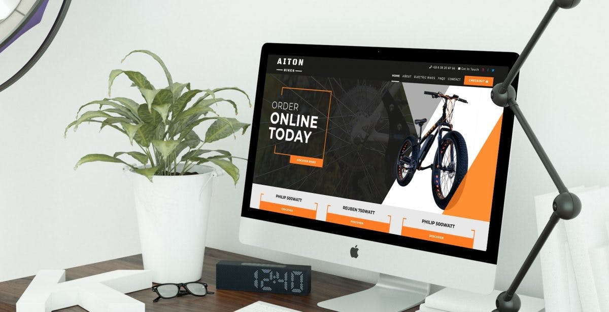 Aiton Bikes bespoke CMS PHP website